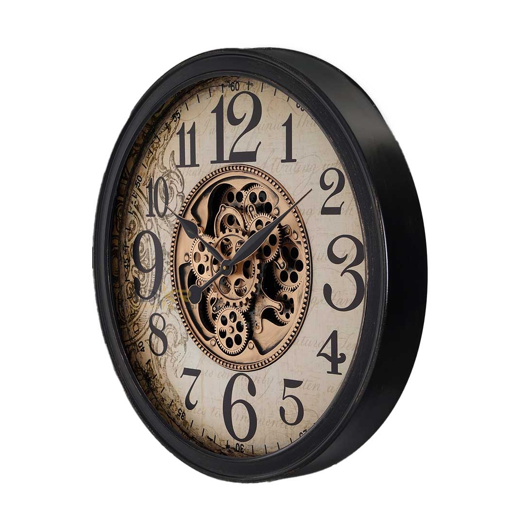  ساعت دیواری چرخدنده والتر سبک نئوکلاسیک رنگ نسکافه ای 7101 