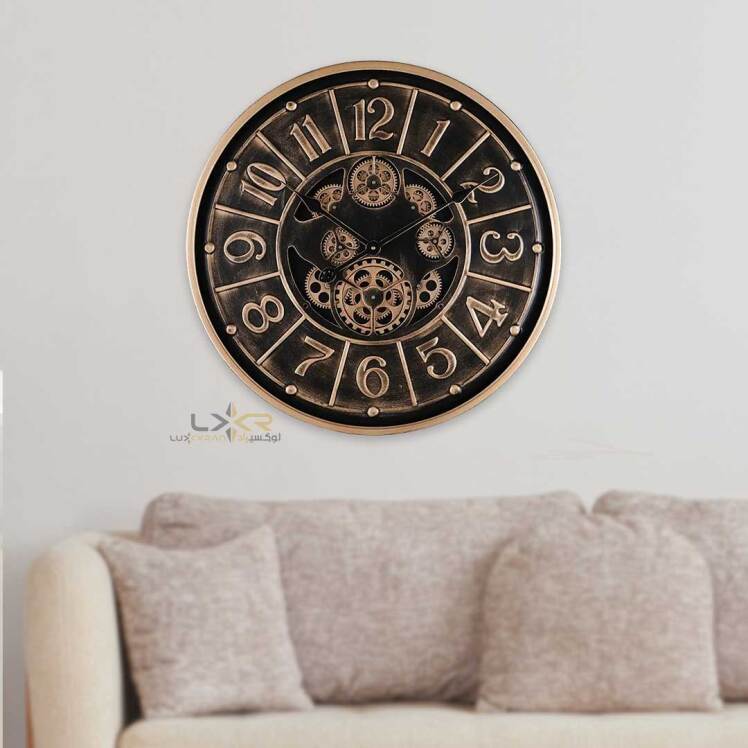 ساعت دیواری والتر نئوکلاسیک قهوه ای طلایی 6108