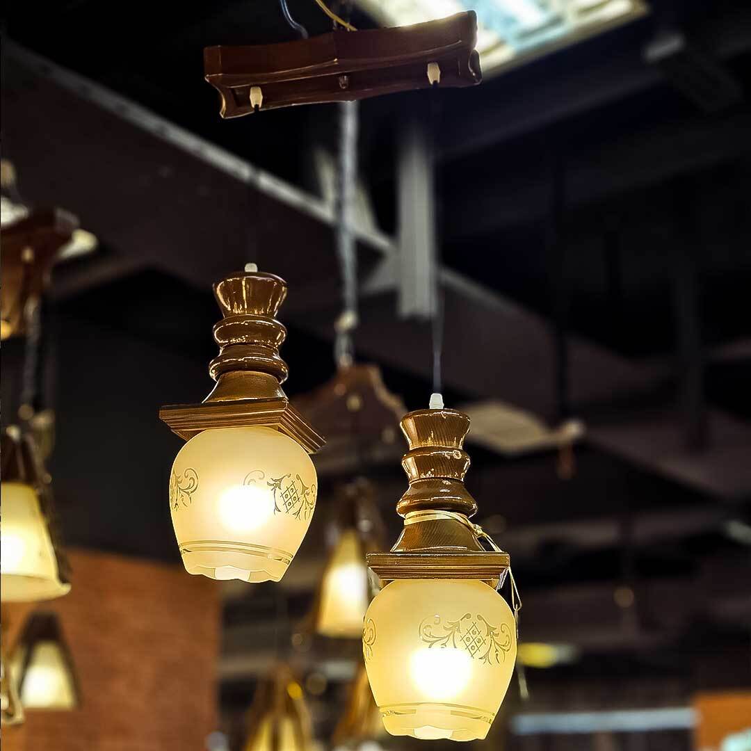  لوستر پینترستی چوبی مدرن نئوکلاسیک قیمت مناسب 