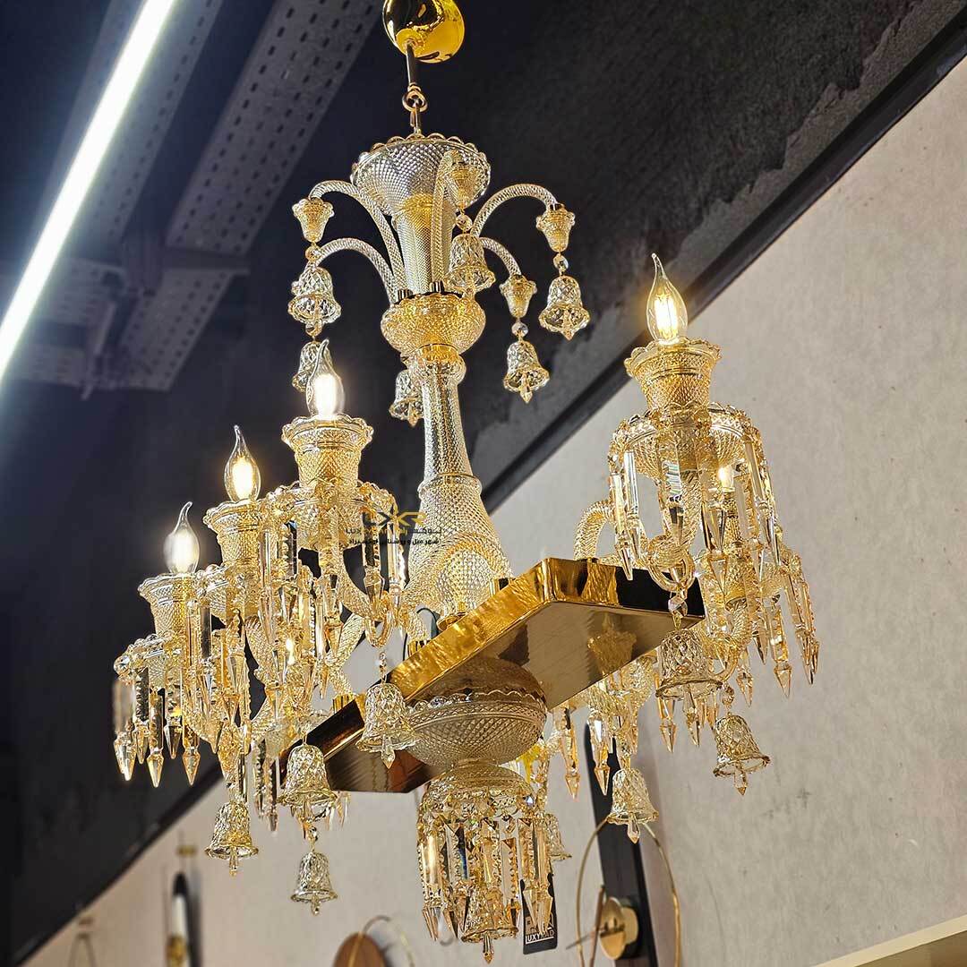  لاینر باکارات 8 شاخه عسلی گرید 1 