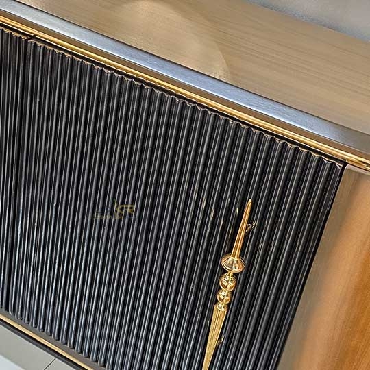  آینه کنسول و میز تی وی رنگ مشکی و قهوه ای شیک 