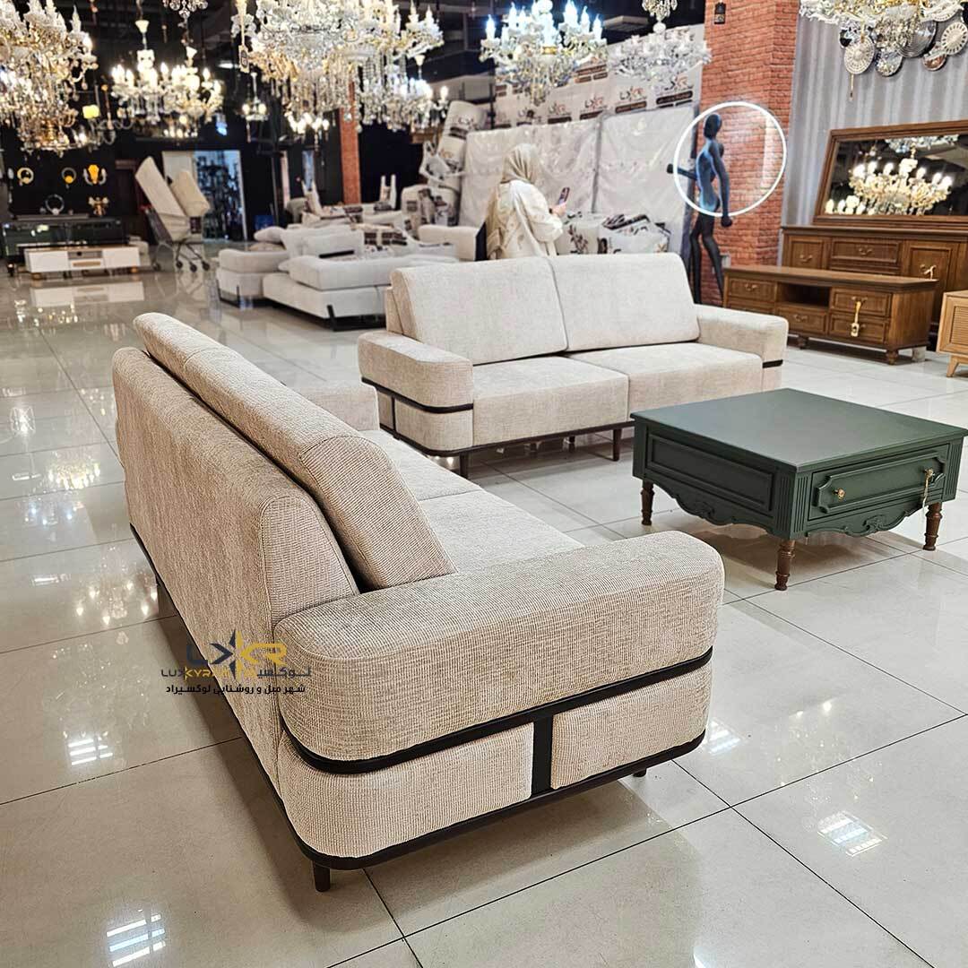  کاناپه سه نفره راحتی مدرن ومینیمال رنگ 