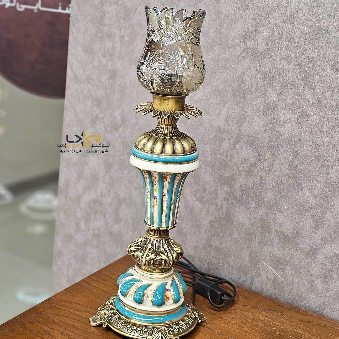  چراغ نئوکلاسیک و کلاسیک رنگ سفید و فیروزه ای 