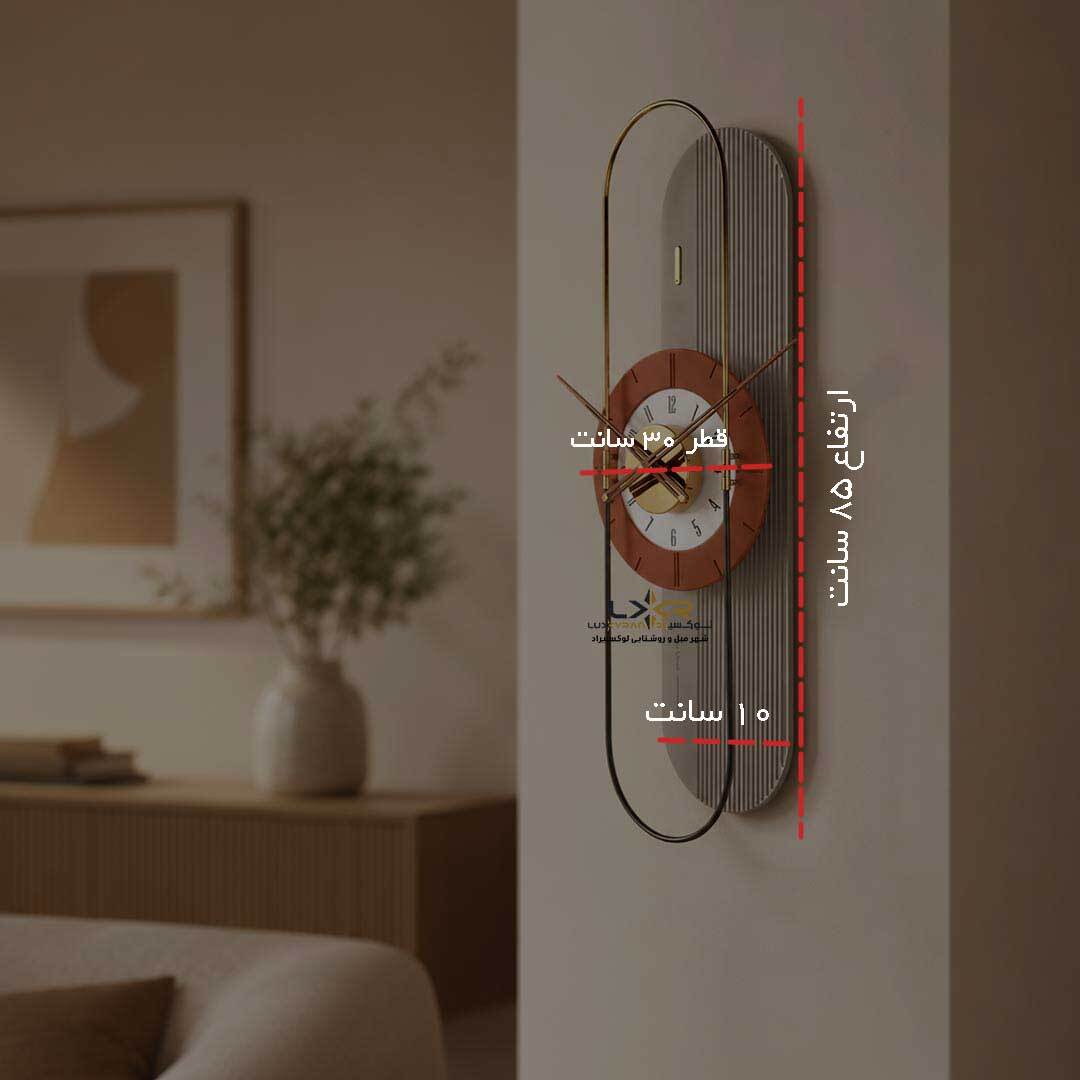  ساعت دیواری مینیمال و پینترستی رنگ طوسی 