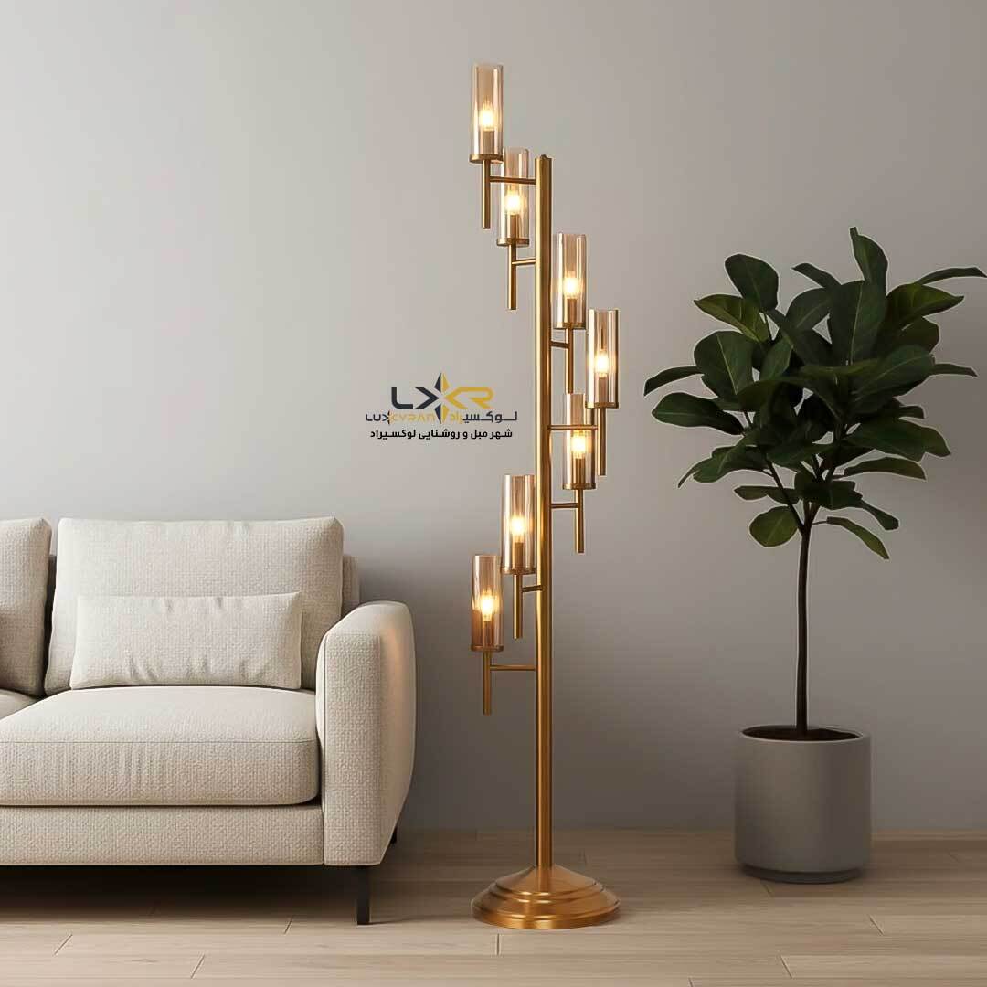 استند مدرن کروم با حباب شامپایینی