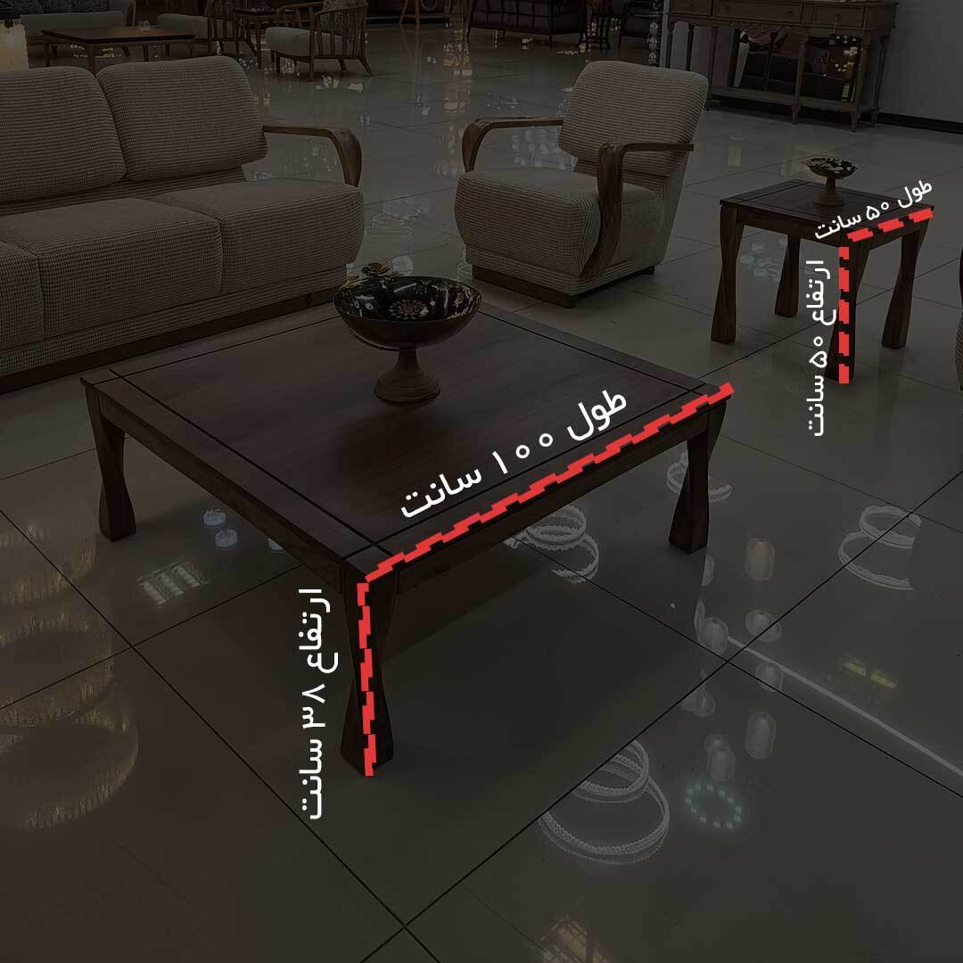  ست مبلمان 8 نفره سبک مدرن و مینیمال رنگ کرم 