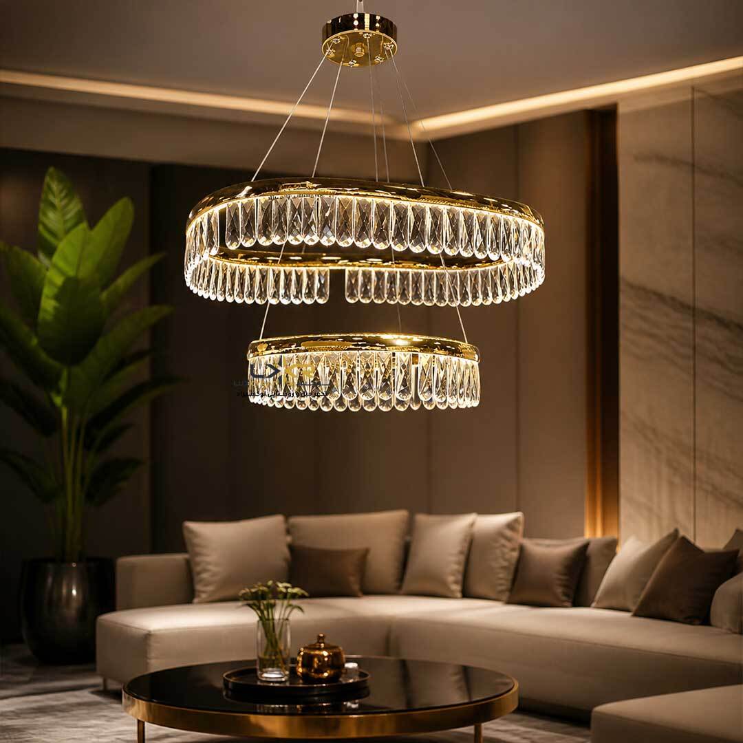  لوستر مدرن LED کریستالی 