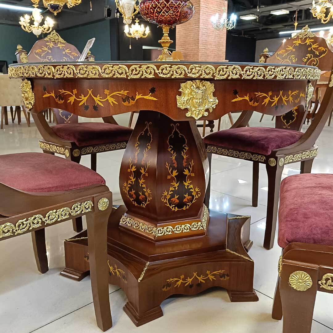  نهار خوری کلاسیک و نئوکلاسیک پر منبت و برنزکاری شده 