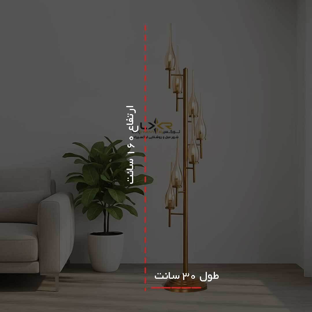 استند مدرن کروم با حباب شامپایینی