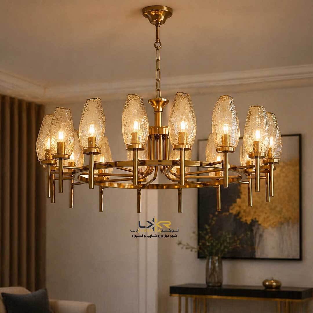 لوستر پینترستی گرد مدرن و مینیمال