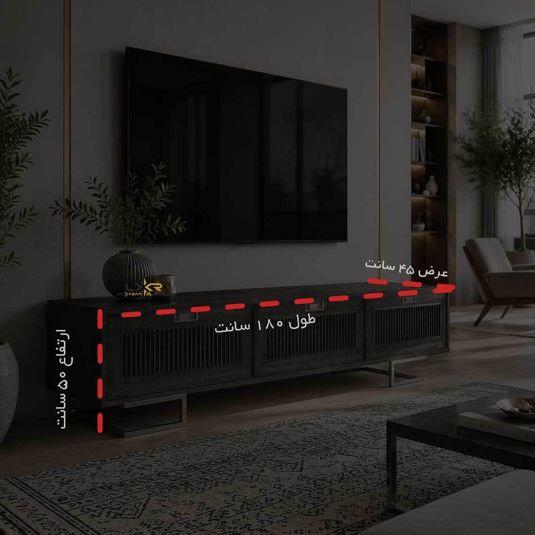  میز تلویزیون طوسی مدرن و نئوکلاسیک قیمت مناسب 