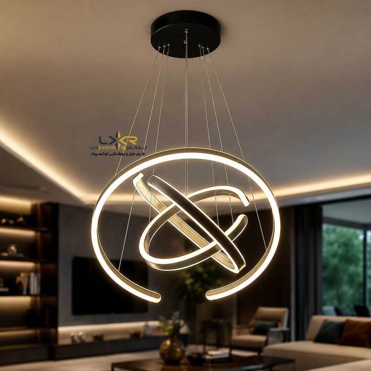 لوستر پینترستی مینیمال پر نور ریموت دار