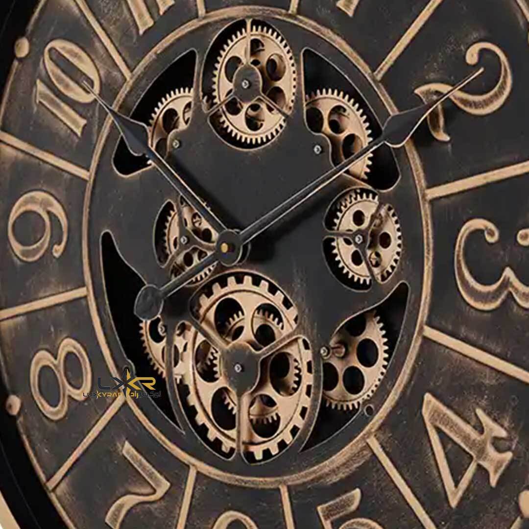  ساعت دیواری والتر نئوکلاسیک قهوه ای طلایی 6108 