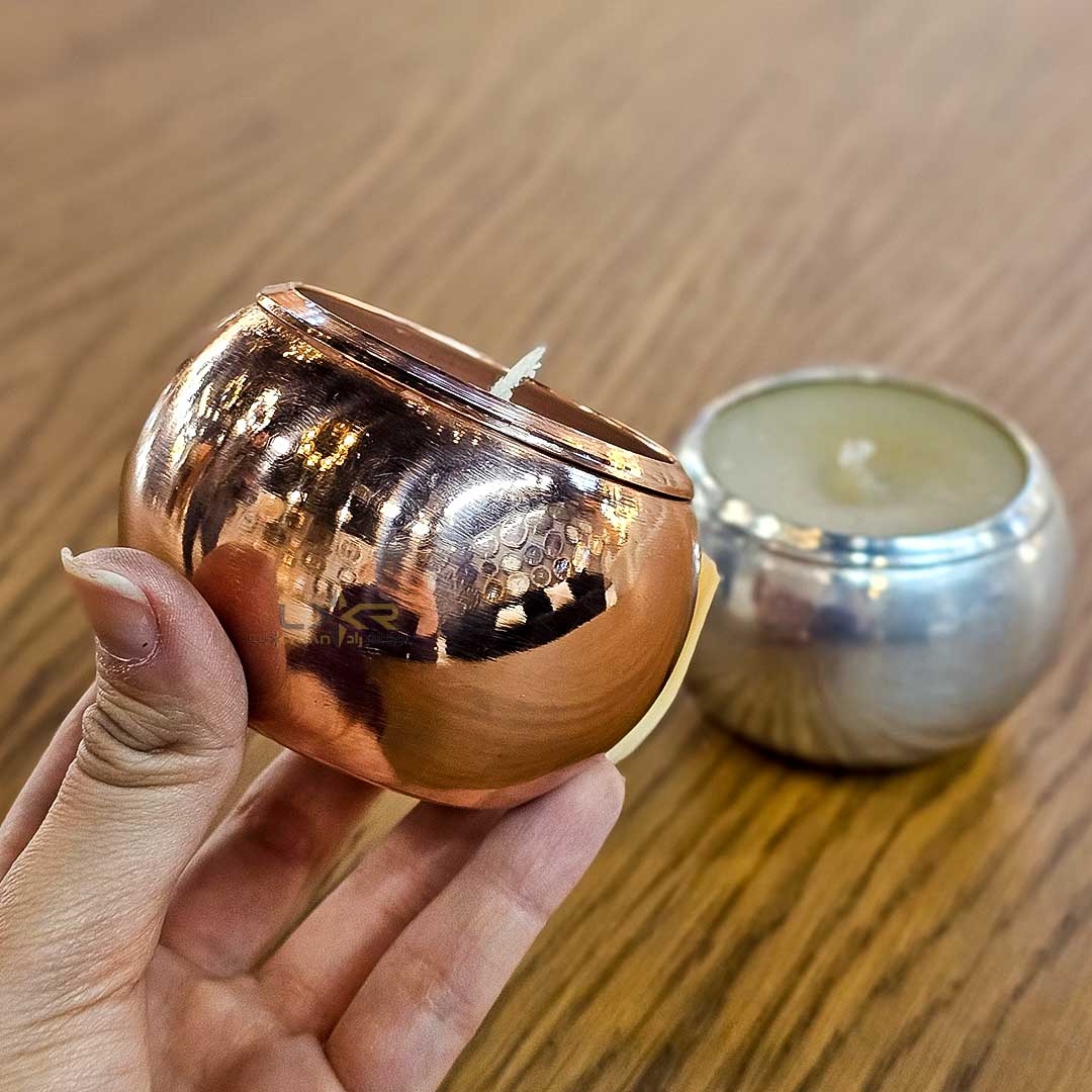  شمع با دور مسی 