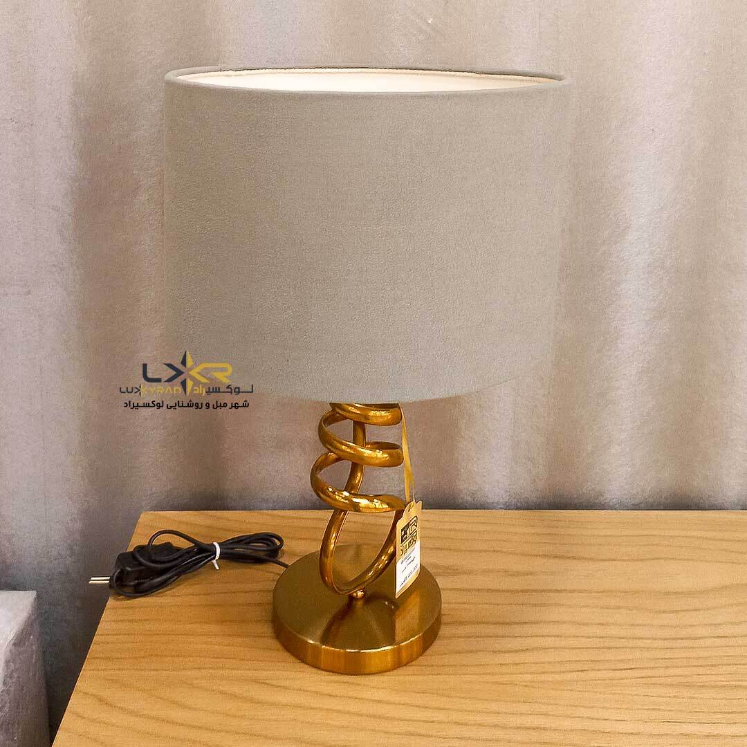 آباژور رومیزی طوسی مدرن
