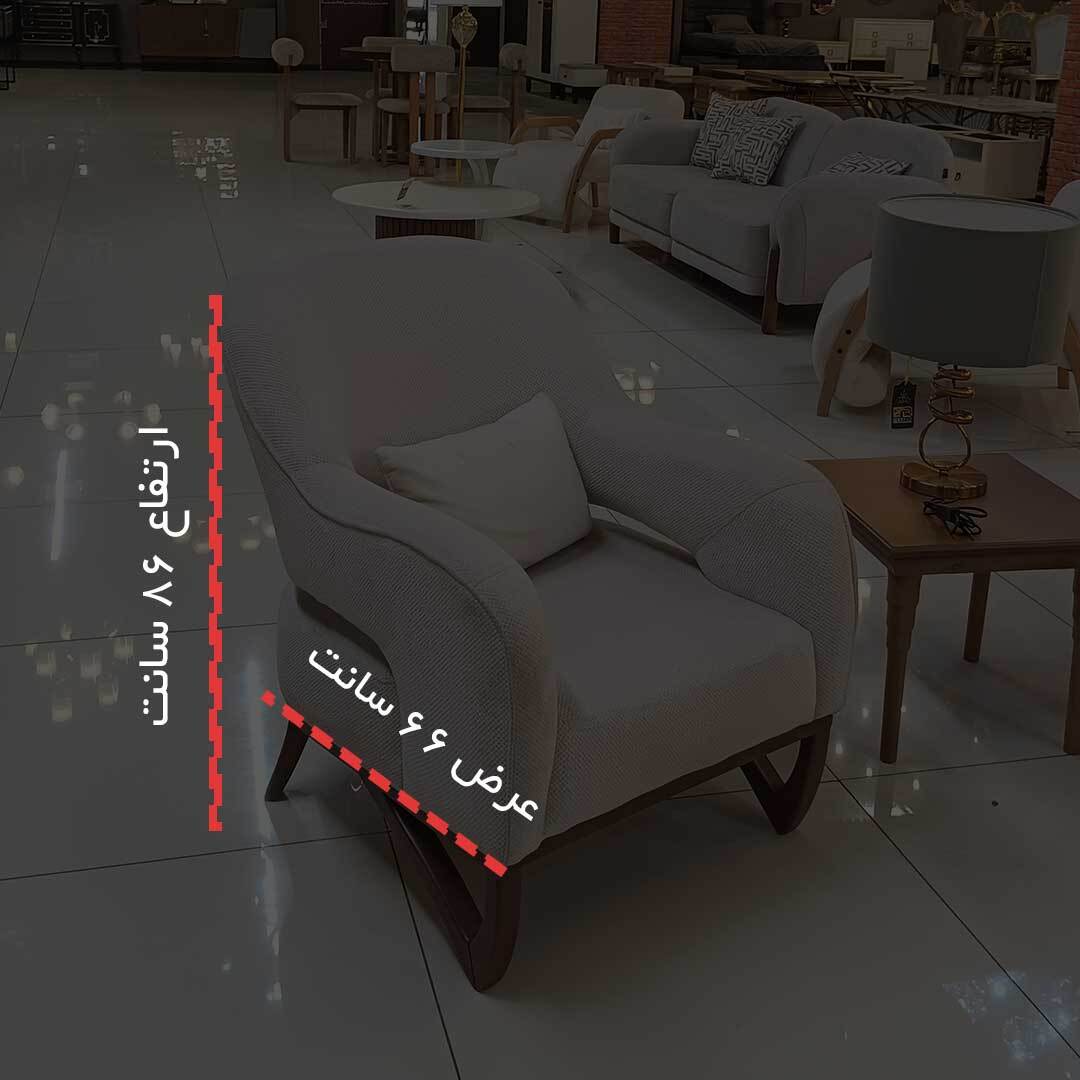  ست 8 نفره مبل راحتی مینیمال و ساده رنگ سفید 