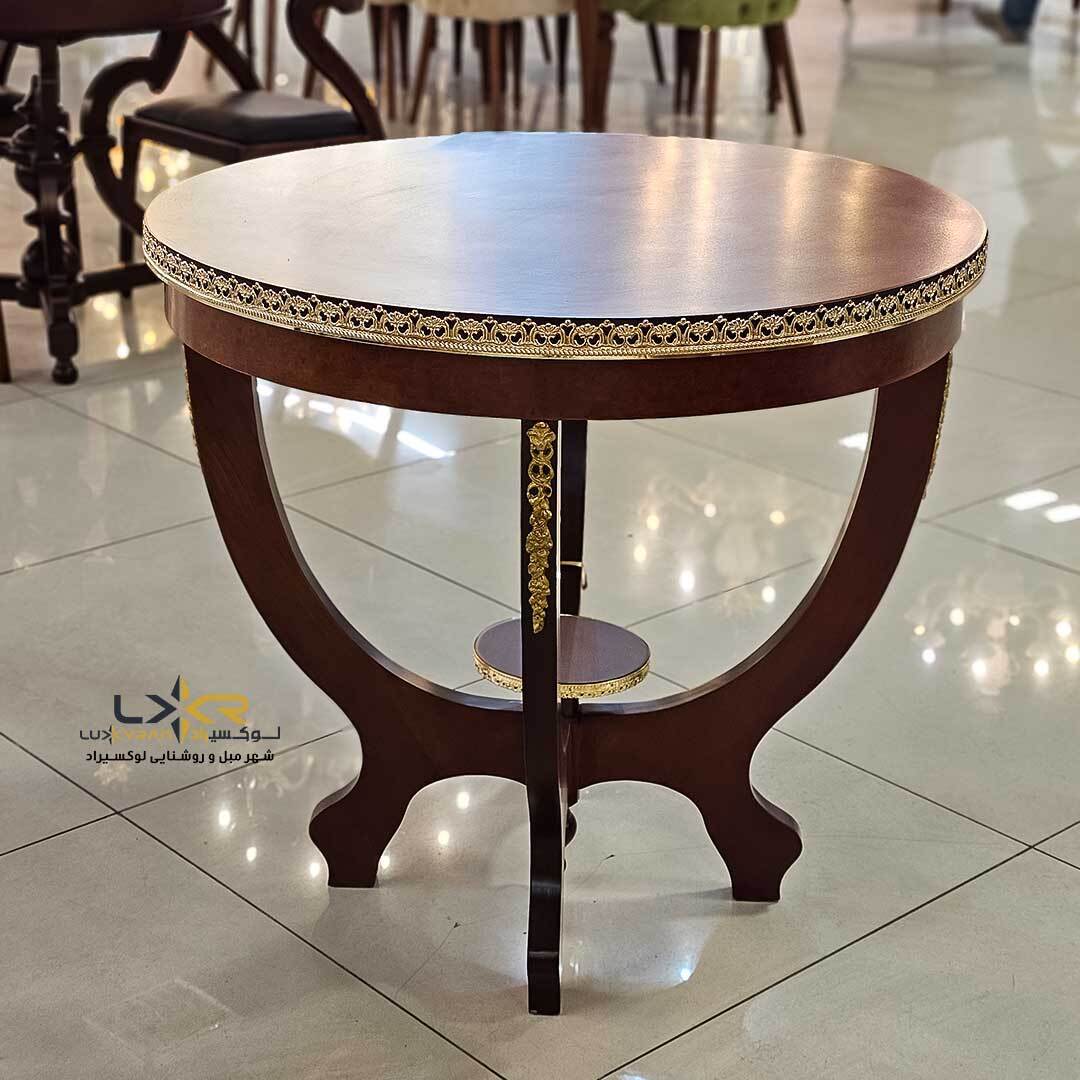  قهوه خوری و میز گرد با برنزکاری 