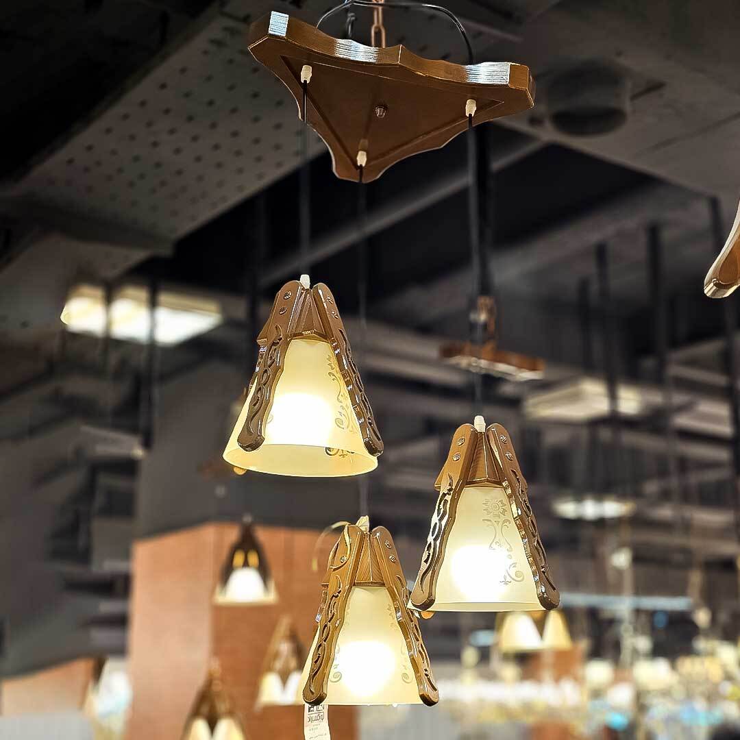  لوستر پینترستی چوبی و خاص برای اشپزخانه و اتاق خواب 