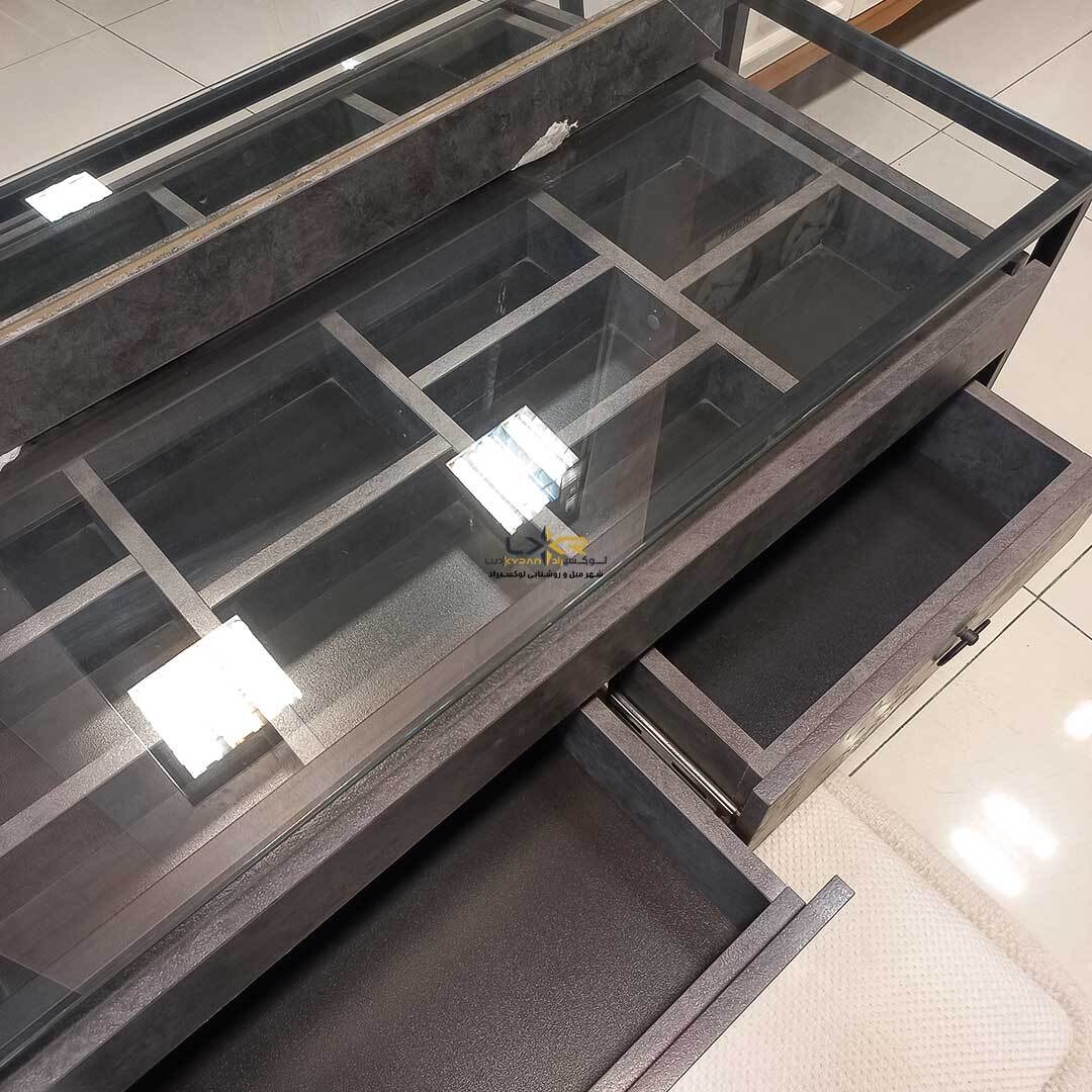  میز ارایش مدرن و پینترستی طوسی 