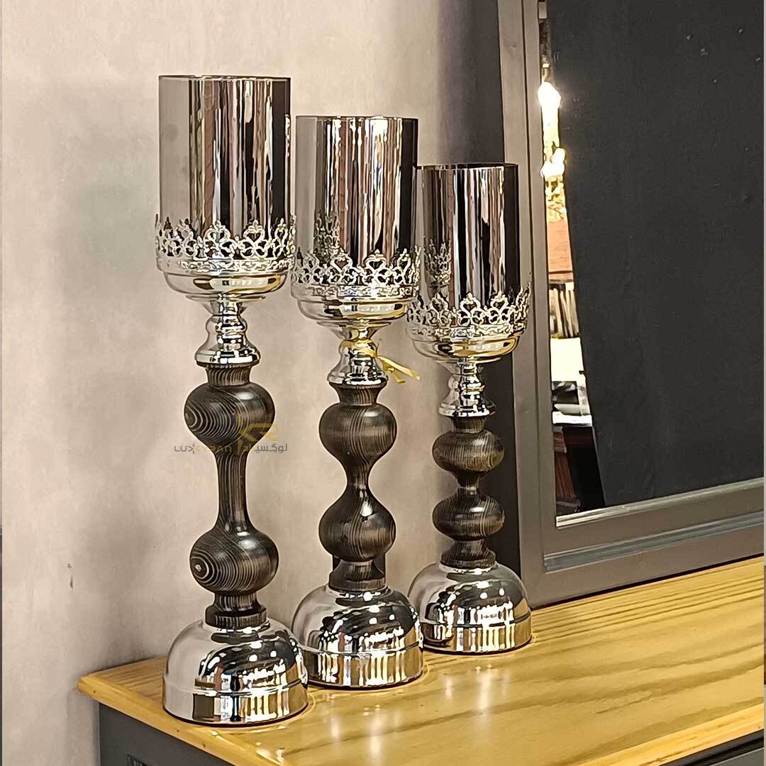  شمعدان چوبی شیک و خاص 