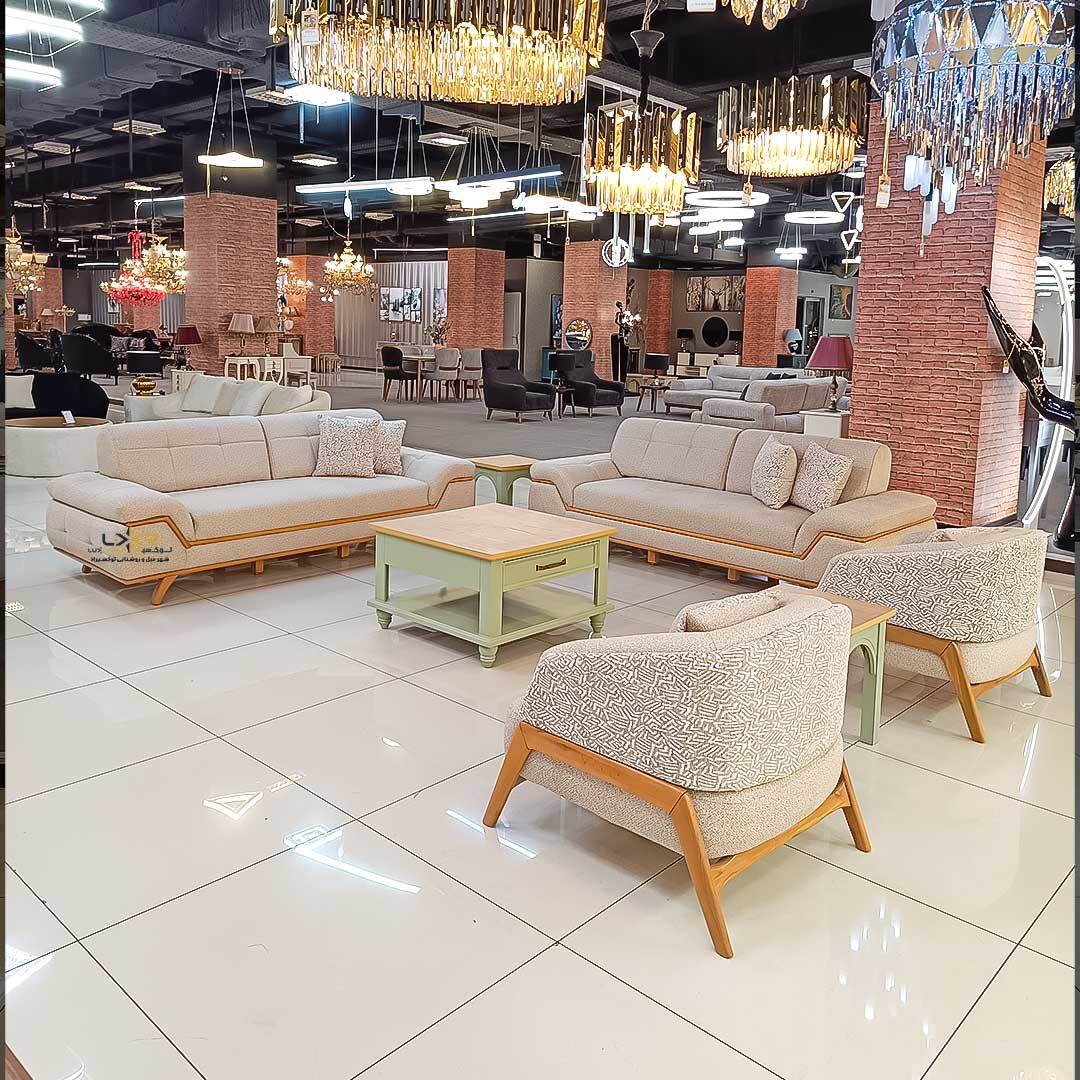 مبل مدرن و مینیمال پینترستی رنگ کرم