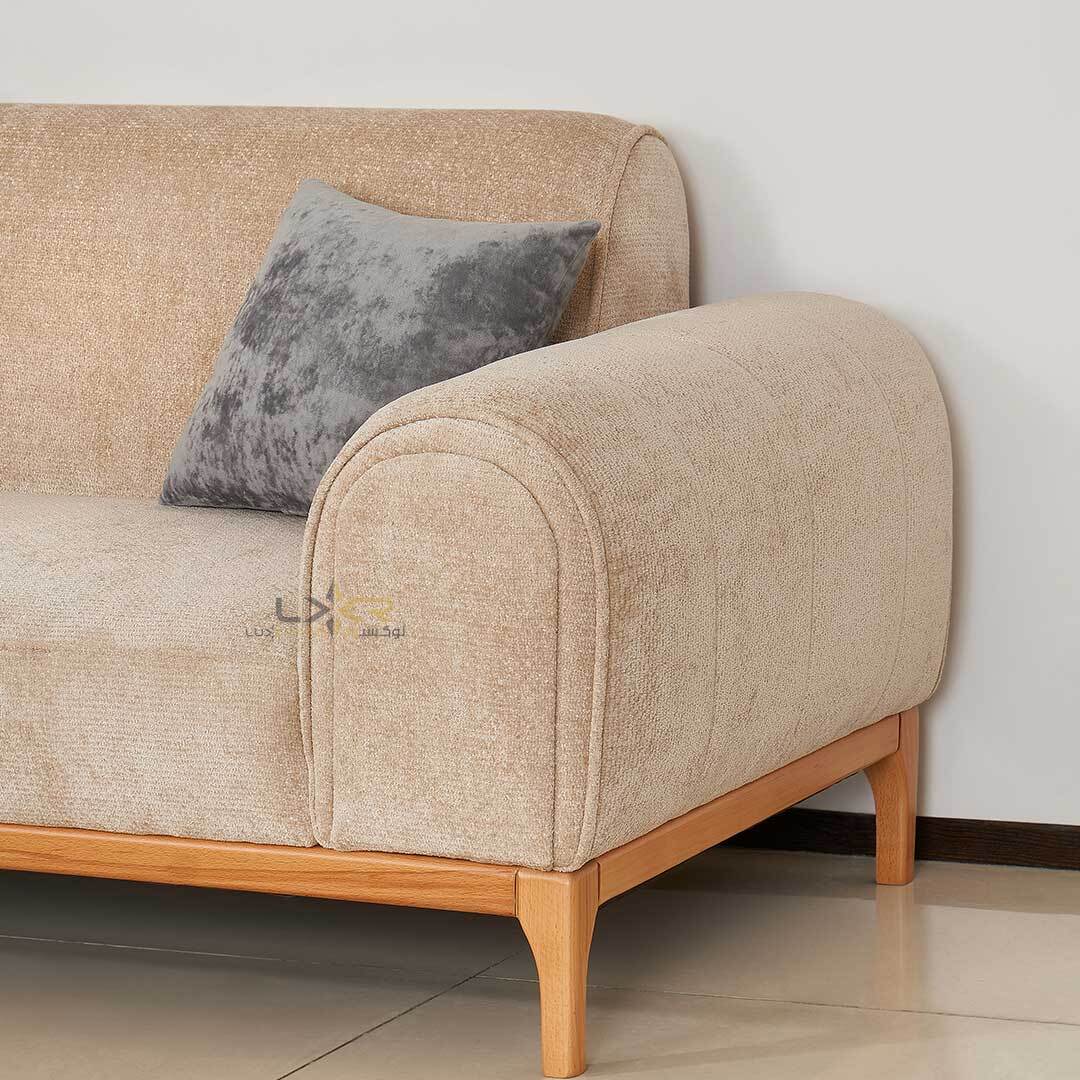  مبل راحتی سبک نئوکلاسیک رنگ کرم 