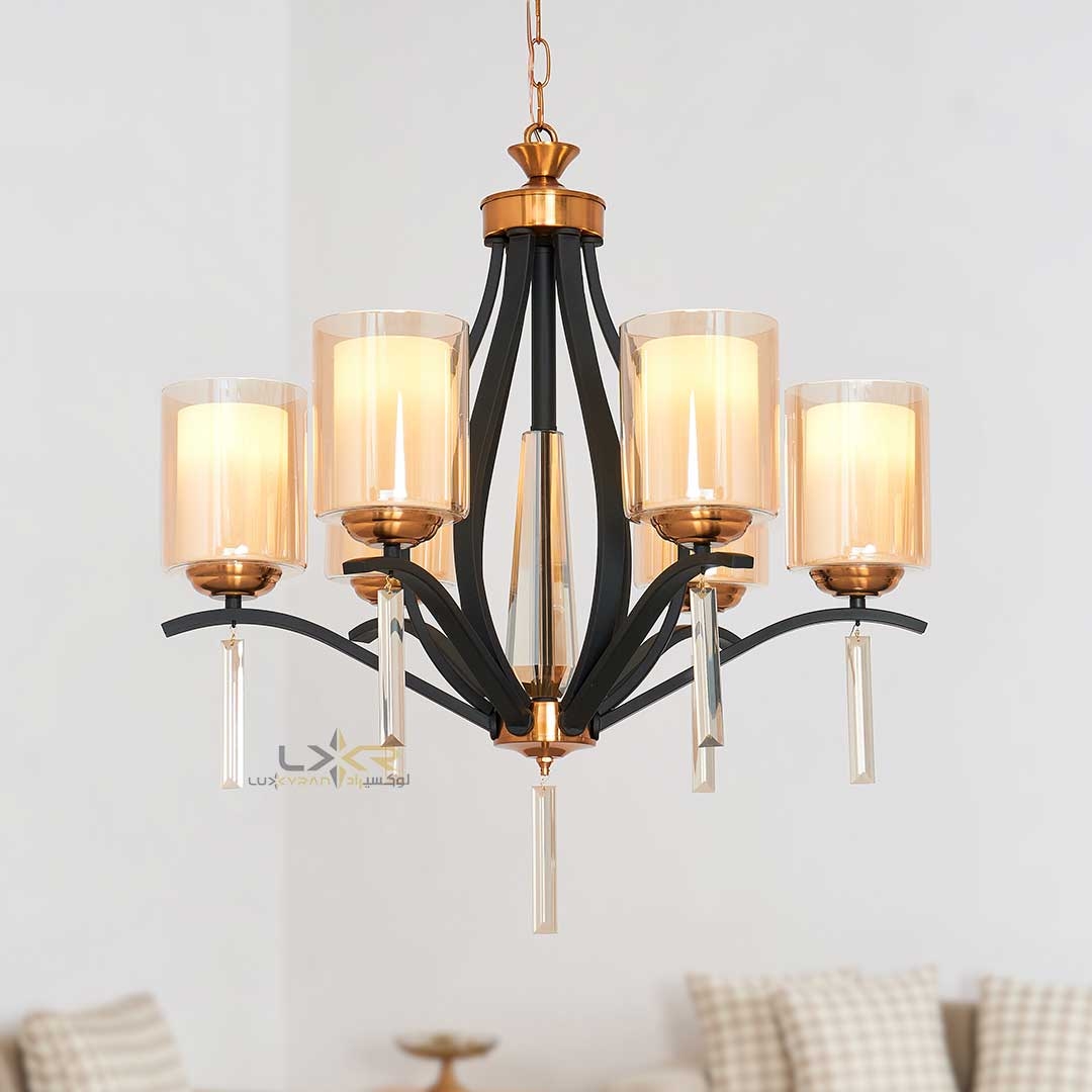 لوستر اقتصادی و شیک سبک مدرن 6 شعله 8532/6
