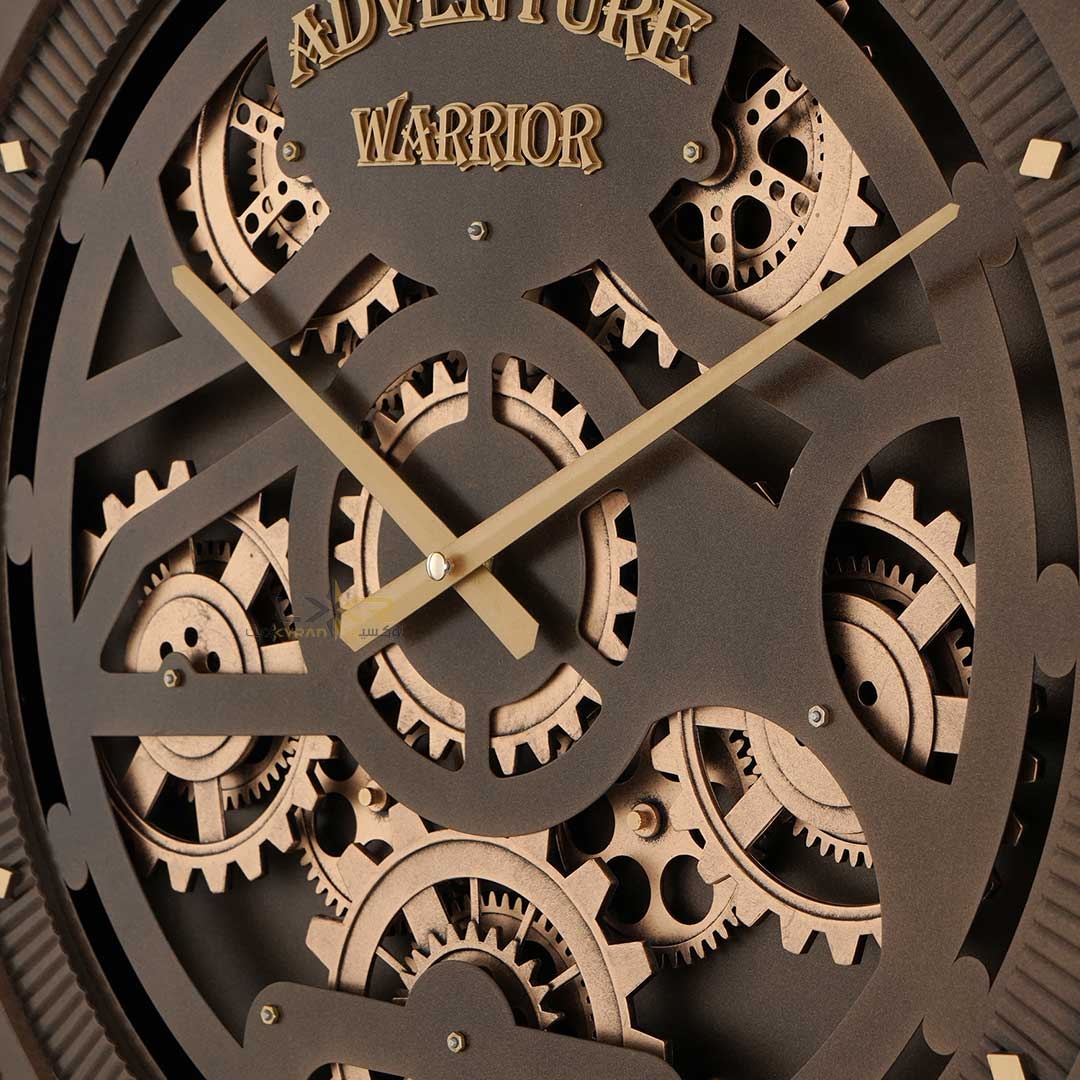  ساعت دیواری چرخدنده والتر نئوکلاسیک رنگ نسکافه ای 6105 