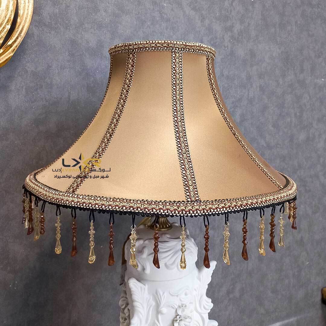  آباژور نئوکلاسیک رومیزی چینی برنز 