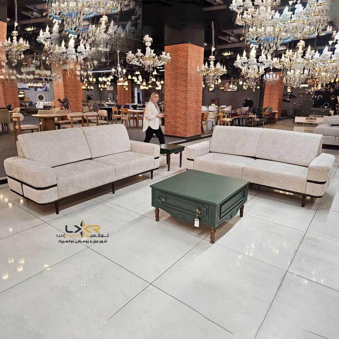  کاناپه سه نفره راحتی مدرن ومینیمال رنگ 