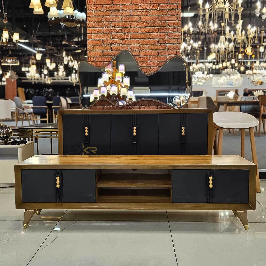  آینه و کنسول و میز تی وی سبک نئوکلاسیک 