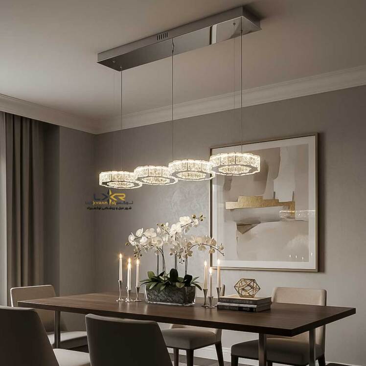 لاینر پینترستی LED کریستالی سبک مینیمال مدرن
