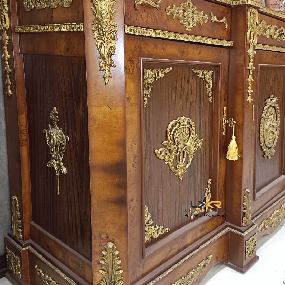 کنسول پینترستی کلاسیک و نئوکلاسیک برنزکوب طرح مازل