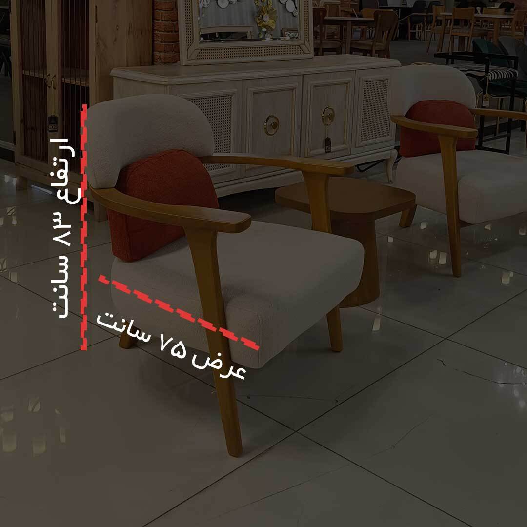 مبل 8 نفره راحتی سبک مدرن و مینیمال رنگ کرم 
