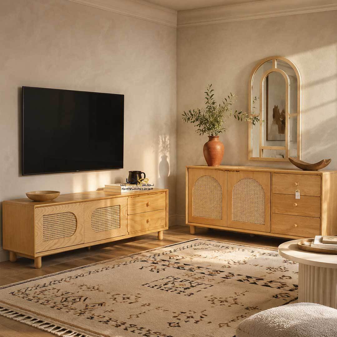 آینه و کنسول و میز تی وی قیمت مناسب پینترستی خودرنگ مینیمال و مدرن