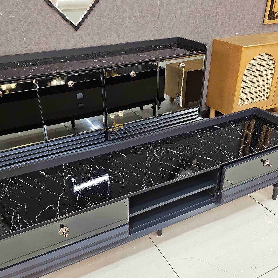 آینه و کنسول قیمت مناسب پینترستی مشکی نئوکلاسیک و مدرن