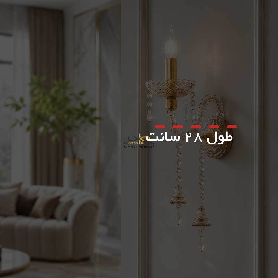  دیوارکوب اقتصادی رایکا تک شعله شامپاینی 