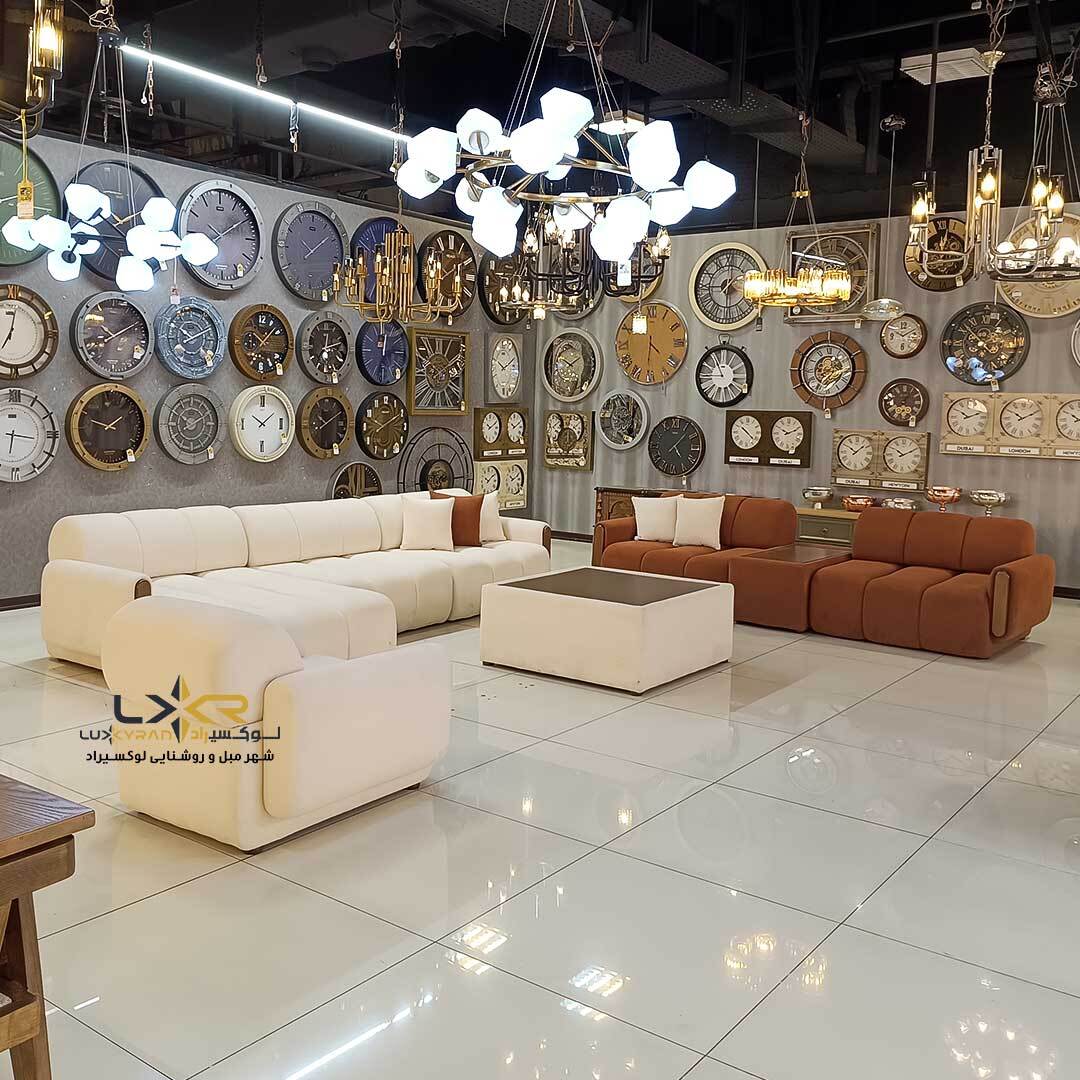  ست مبلمان 8 نفره سبک مینیمال و مدرن رنگ سفید 