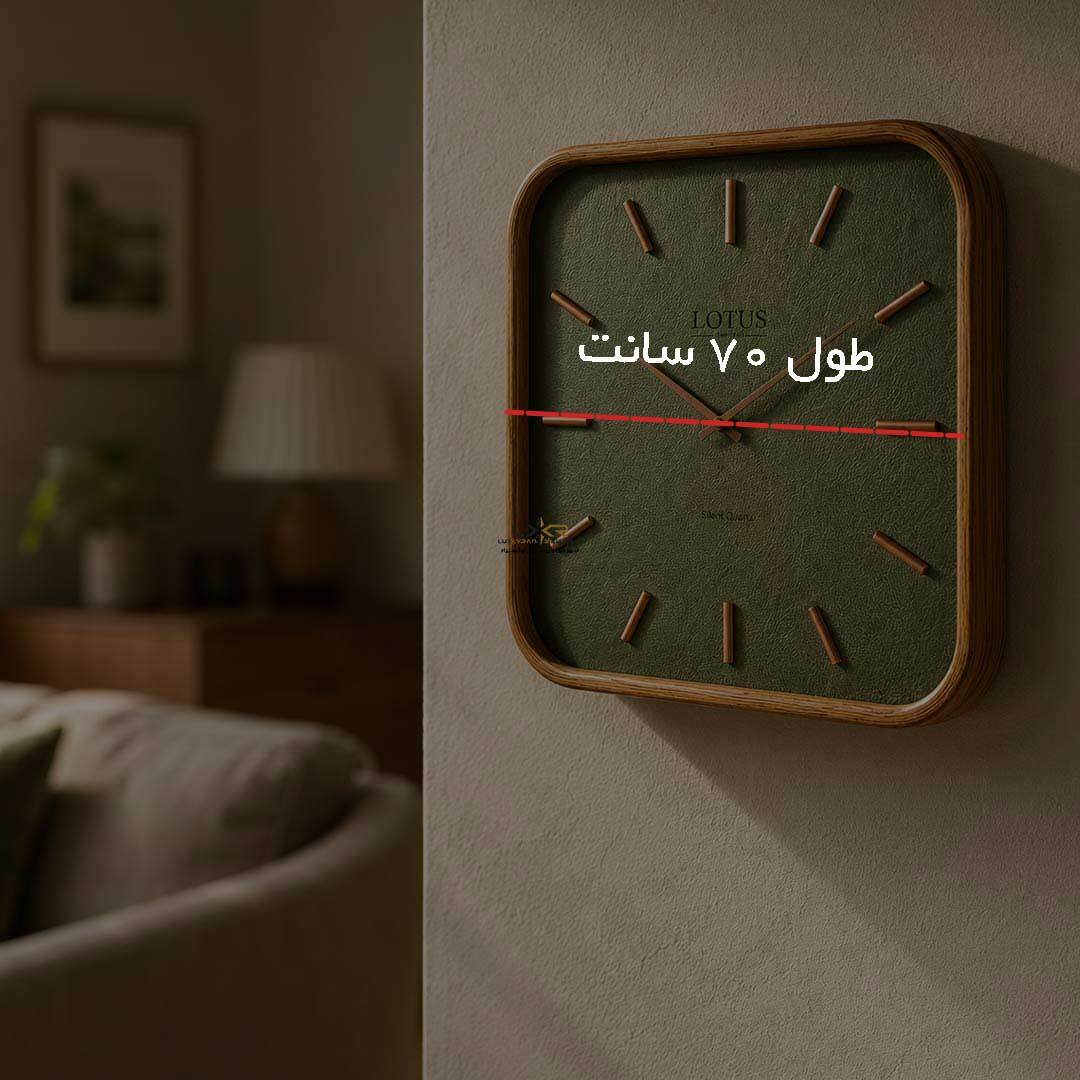  ساعت دیواری پینترستی مدرن و مینیمال رنگ سبز 