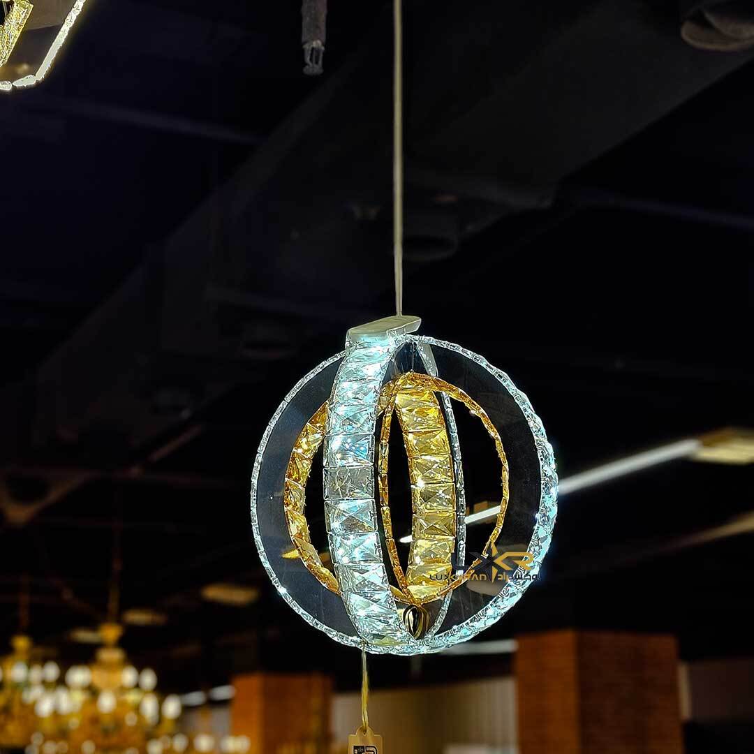  لوستر کریستالی LED سبک مدرن و مینیمال مناسب اتاق خواب و اشپزخانه 