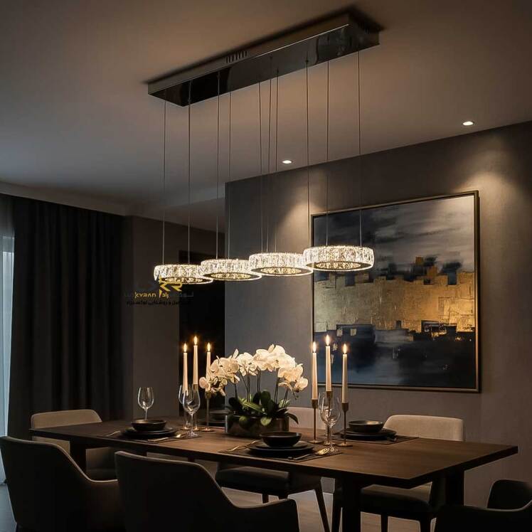 لاینر پینترستی LED کریستالی سبک مینیمال مدرن