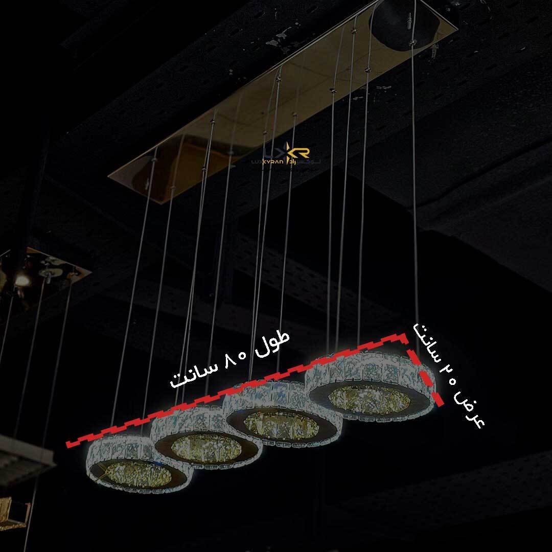 لاینر پینترستی LED کریستالی سبک مینیمال مدرن