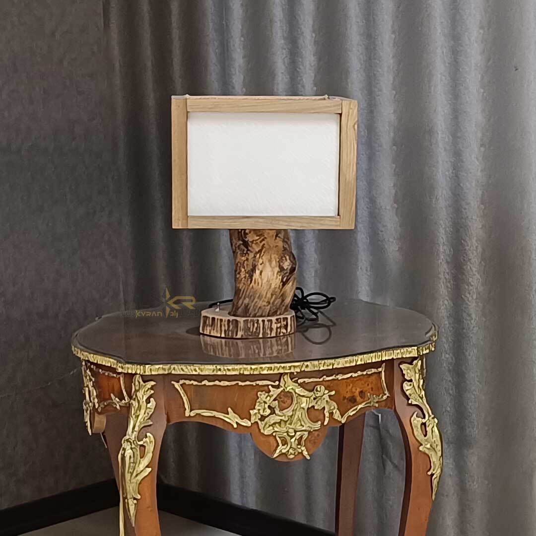  آباژور طرح روستیک با چوب گردو سبک مینیمال و مدرن 