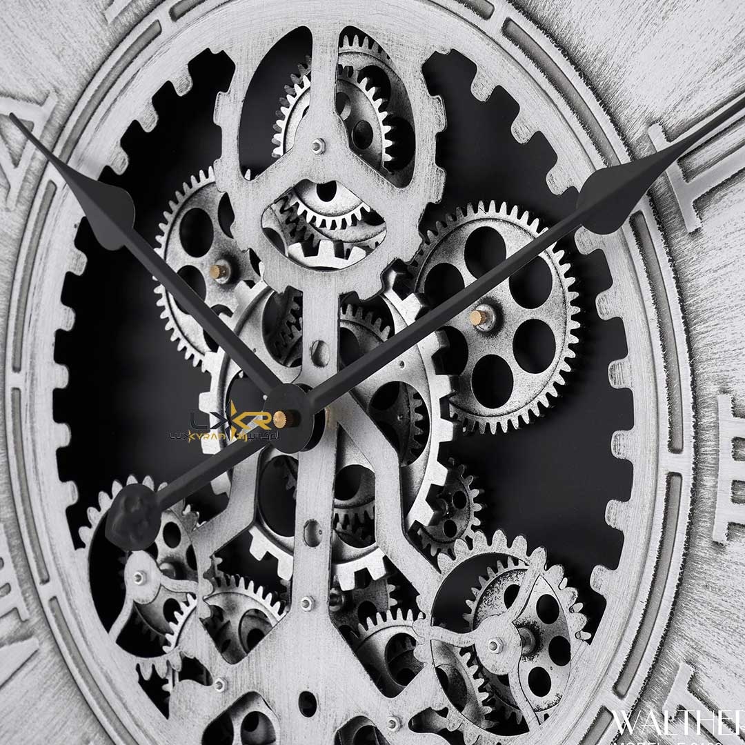  ساعت دیواری چرخدنده والتر طوسی مناسب سبک مدرن و نئوکلاسیک 6109 