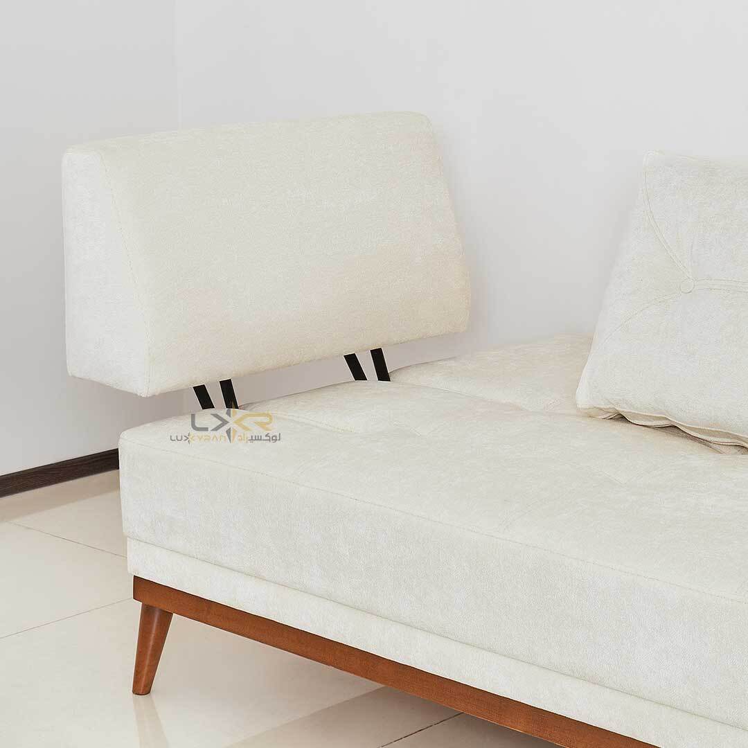 مبل راحتی ال سبک نئوکلاسیک رنگ سفید