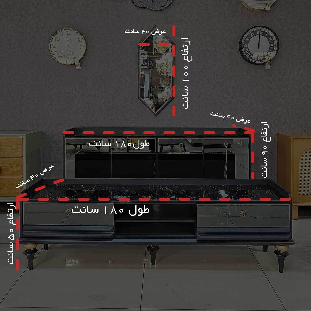 آینه و کنسول قیمت مناسب پینترستی مشکی نئوکلاسیک و مدرن