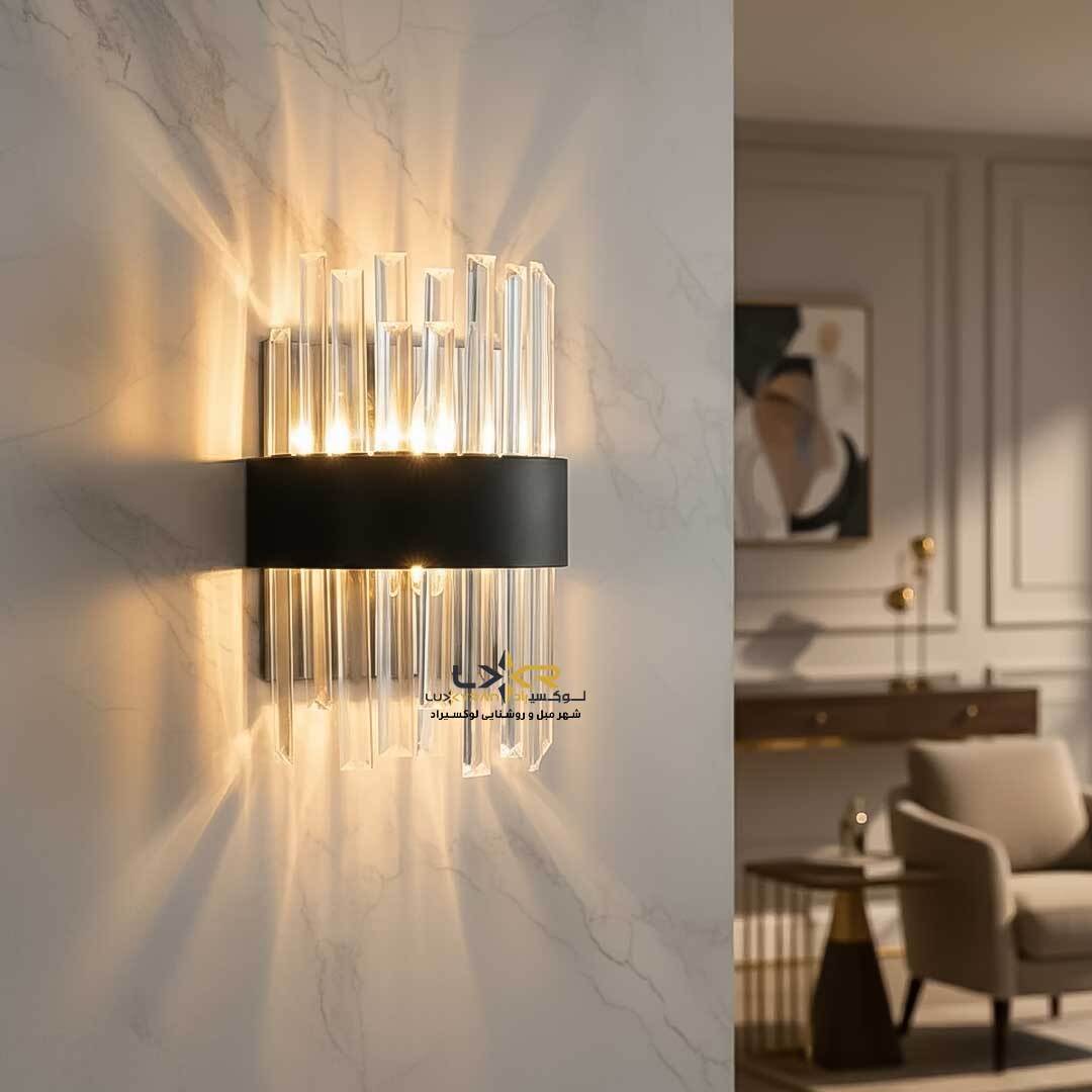  دیوارکوب مدرن پینترستی کریستالی 