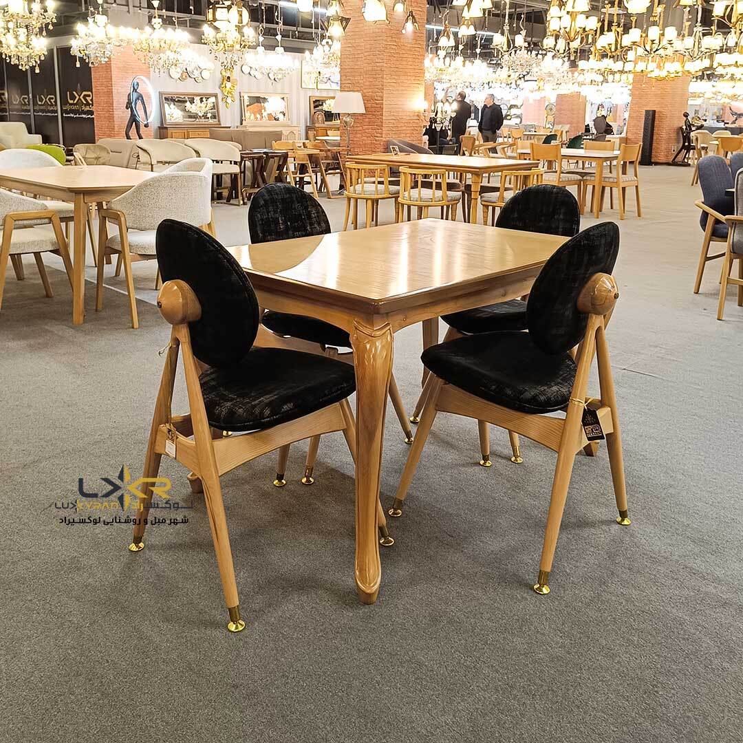  ست نهارخوری 4 نفره مدرن و شیک رنگ مشکی 