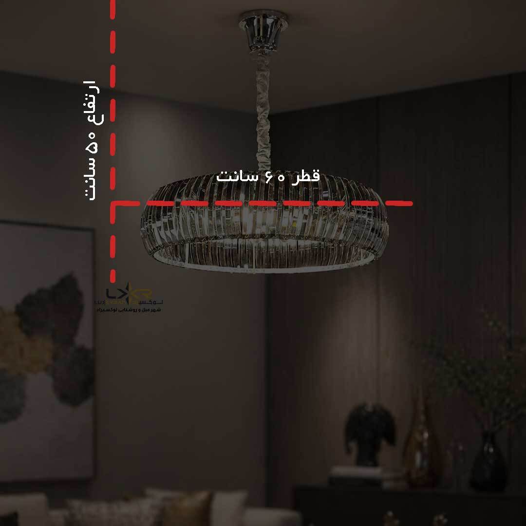  لوستر مدرن و مینیمال پینترستی کریستالی 