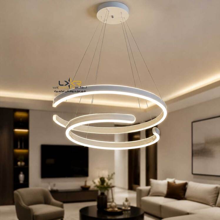 لوستر مناسب اتاق خواب و اشپزخانه پر نور ریموت دار